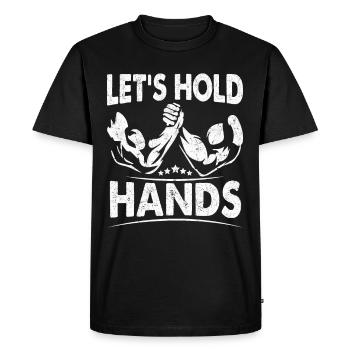 Arm wrestling arm wrestler - Men's Premium Organic T-Shirt - black - Front - Nico (187cm)