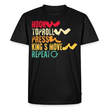 Arm wrestling arm wrestler - Men's Premium Organic T-Shirt - black - Front - Nico (187cm)