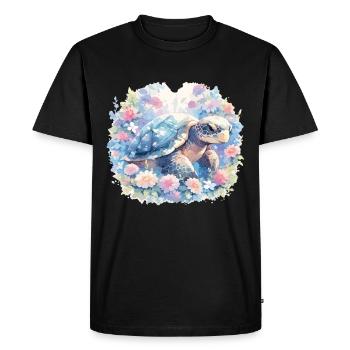Turtle Lizard Turtle Baby Turtles - Men's Premium Organic T-Shirt - black - Front - Nico (187cm)