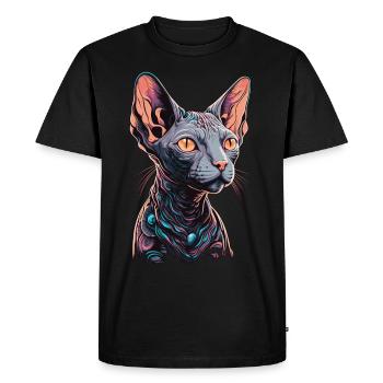 Mignon Pastel Goth Spyhnx Cat Breed Pet Lover - T-shirt Premium bio Homme - noir - Devant - Nico (187cm)