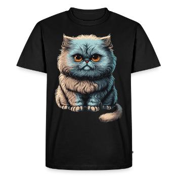 Mignon Persian Cat Breed Pet Lover - T-shirt Premium bio Homme - noir - Devant - Nico (187cm)