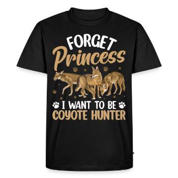 Coyote Hunt Yote - Men's Premium Organic T-Shirt - black - Front - Nico (187cm)