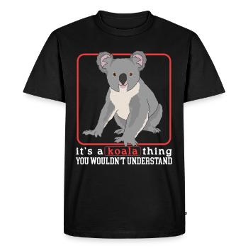 Koala Koala Bears Koalas Koala Bear Cadeau - T-shirt Premium bio Homme - noir - Devant - Nico (187cm)