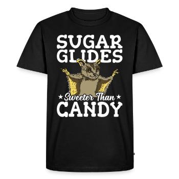 Sugar Glider Sweeter Than Candy Sugar Gliders - Men's Premium Organic T-Shirt - black - Front - Nico (187cm)