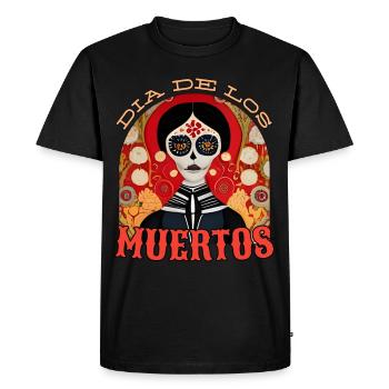 Jour des morts - T-shirt Premium bio Homme - noir - Devant - Nico (187cm)