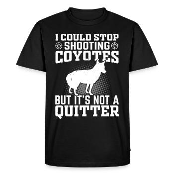 Coyote Hunt Coyote Hunter Yote - T-shirt Premium bio Homme - noir - Devant - Nico (187cm)