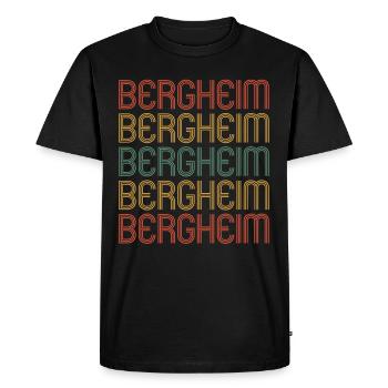 Bergheimerin Bergheimer Bergheim - T-shirt Premium bio Homme - noir - Devant - Nico (187cm)