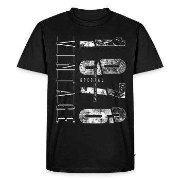 Millésime 1976 Edition spéciale Année de naissance 1976 - T-shirt Premium bio Homme - noir - Devant - Nico (187cm)