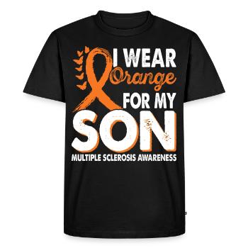 Wear orange for the month of the - Men's Premium Organic T-Shirt - black - Front - Nico (187cm)