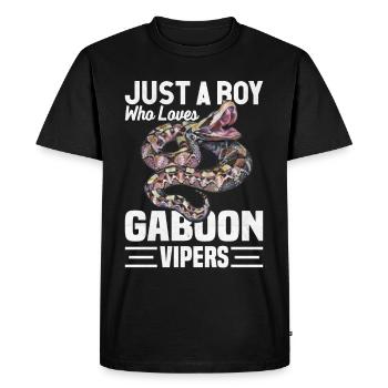 Snake owners - Men's Premium Organic T-Shirt - black - Front - Nico (187cm)