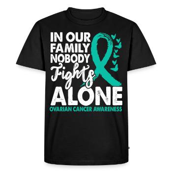 No one fights alone, month of enlightenment about - Men's Premium Organic T-Shirt - black - Front - Nico (187cm)