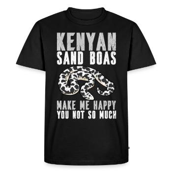 Propriétaires de serpents - T-shirt Premium bio Homme - noir - Devant - Nico (187cm)