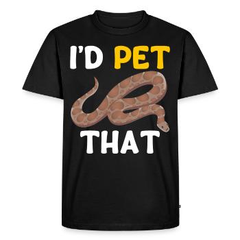 Kenya Sand Boa Snake Propriétaire - T-shirt Premium bio Homme - noir - Devant - Nico (187cm)