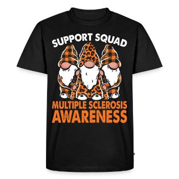 Support Squad Month of Awareness for Multiple - Men's Premium Organic T-Shirt - black - Front - Nico (187cm)