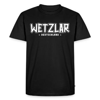 Wetzlarerin Wetzlarer Wetzlar - T-shirt Premium bio Homme - noir - Devant - Nico (187cm)