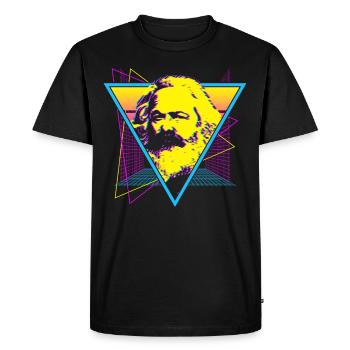 Socialisme socialiste Communisme communiste - T-shirt Premium bio Homme - noir - Devant - Nico (187cm)