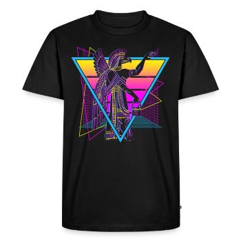 Anunnaki Anciens Sumériens Babyloniens Assyriens - T-shirt Premium bio Homme - noir - Devant - Nico (187cm)