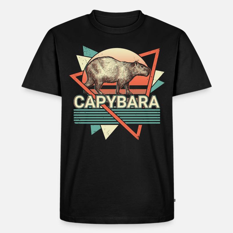 Chupacabra Krypto Kryptozoologie Retro - Männer Premium Bio T-Shirt - Schwarz