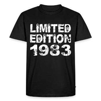 Limited Edition 1983 Birthday 1983 Birthday - Men's Premium Organic T-Shirt - black - Front - Nico (187cm)