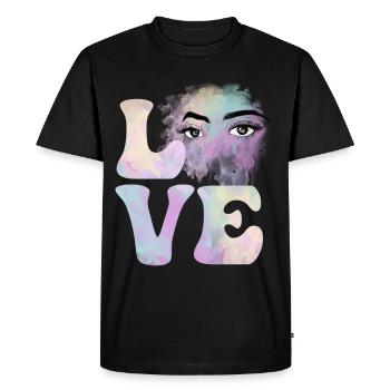 Cosmétologue Cosmétologie Maquillage Cils - T-shirt Premium bio Homme - noir - Devant - Nico (187cm)