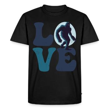 Bigfoot Sasquatch - T-shirt Premium bio Homme - noir - Devant - Nico (187cm)