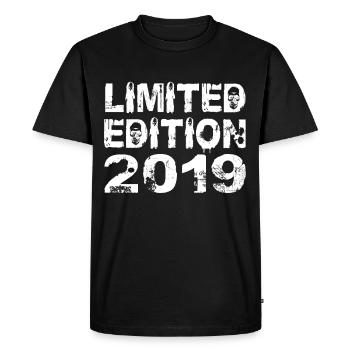 Limited Edition 2019 Birthday 2019 Birthday - Men's Premium Organic T-Shirt - black - Front - Nico (187cm)