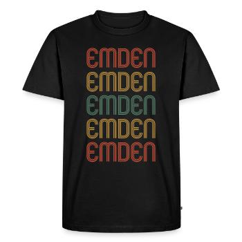 Emdenerin Emdener Emden - Men's Premium Organic T-Shirt - black - Front - Nico (187cm)