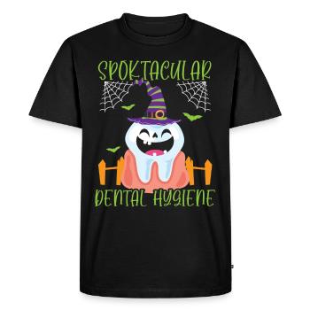 Soins dentaires spooctaculaires. - T-shirt Premium bio Homme - noir - Devant - Nico (187cm)