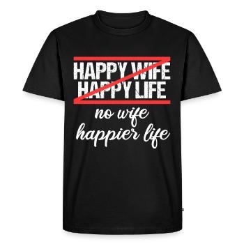 Divorce Séparation Divorce Divorce - T-shirt Premium bio Homme - noir - Devant - Nico (187cm)
