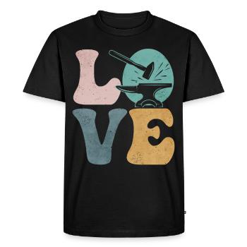 Forgeron Forgeron - T-shirt Premium bio Homme - noir - Devant - Nico (187cm)