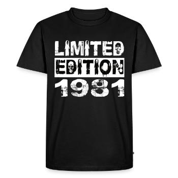 Limited Edition 1981 Birthday 1981 Birthday - Men's Premium Organic T-Shirt - black - Front - Nico (187cm)