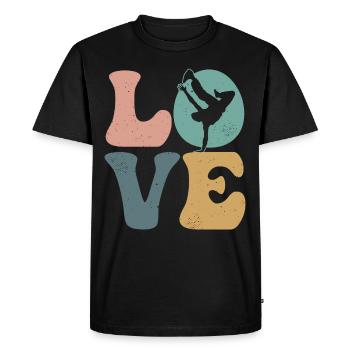 Breakdance Danse Breakdancer Hip Hop Dance - T-shirt Premium bio Homme - noir - Devant - Nico (187cm)