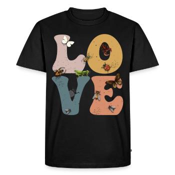 Coléoptères collecteurs de coléoptères Entomologie - T-shirt Premium bio Homme - noir - Devant - Nico (187cm)