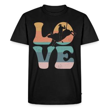 Bull Rider Bull Riding - T-shirt Premium bio Homme - noir - Devant - Nico (187cm)