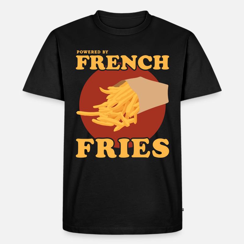 Frites frites restauration rapide cadeau de restauration rapide - T-shirt Premium bio Homme - noir