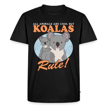 Koala Koala Ours Koala Ours Koala Koalas Cadeau - T-shirt Premium bio Homme - noir - Devant - Nico (187cm)
