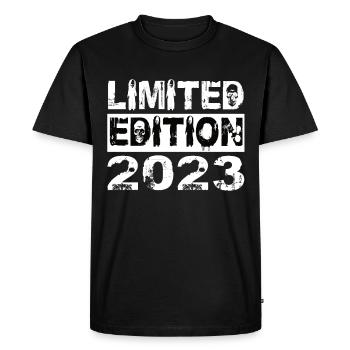 Edition Limitée 2023 Anniversaire 2023 Anniversaire - T-shirt Premium bio Homme - noir - Devant - Nico (187cm)