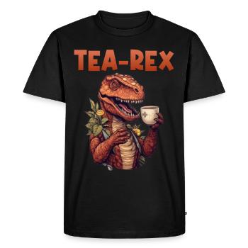 Tea lover tea tea drinker tea drinker - Men's Premium Organic T-Shirt - black - Front - Nico (187cm)