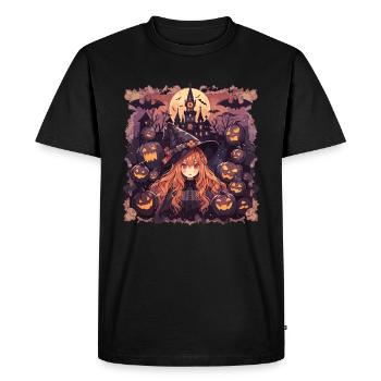 Witches Halloween Witch Pumpkin Halloween Party - Men's Premium Organic T-Shirt - black - Front - Nico (187cm)