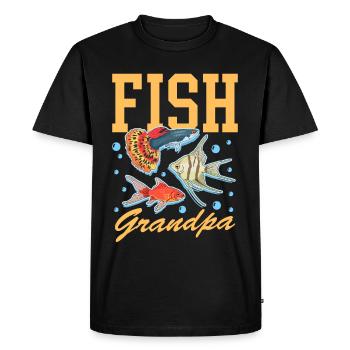 Aquarium Aquariist Aquaristics Grandpa Gift - T-shirt Premium bio Homme - noir - Devant - Nico (187cm)