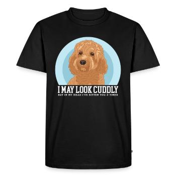 Cavapoo Dogs Cavoodle Dog Owner Cadeau - T-shirt Premium bio Homme - noir - Devant - Nico (187cm)