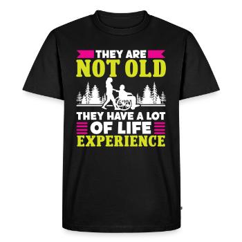 Altenpfleger They Are Not Old Pfleger Pflege - Men's Premium Organic T-Shirt - black - Front - Nico (187cm)