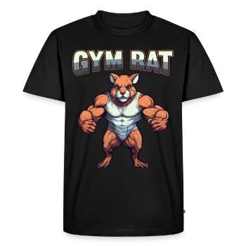 Gym Council Musculation Musculation Fun Fitness - T-shirt Premium bio Homme - noir - Devant - Nico (187cm)