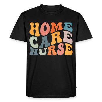 Groovy Soins à domicile Infirmière à domicile Malade - T-shirt Premium bio Homme - noir - Devant - Nico (187cm)