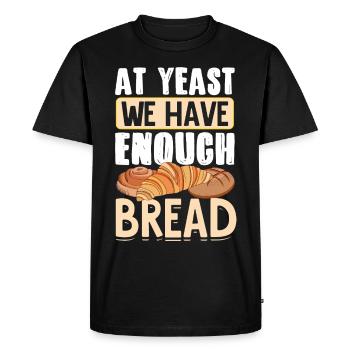 Funny bread baking baker - Men's Premium Organic T-Shirt - black - Front - Nico (187cm)