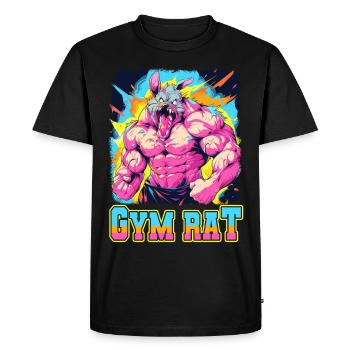 Gym Council Musculation Musculation Fun Fitness - T-shirt Premium bio Homme - noir - Devant - Nico (187cm)