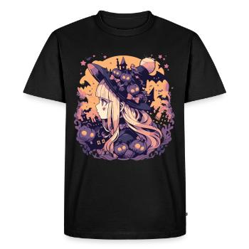 Witch Helloween Witches Outfit Witches - Men's Premium Organic T-Shirt - black - Front - Nico (187cm)