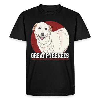 Chiens de montagne des Pyrénées | Cadeau du propriétaire de chien - T-shirt Premium bio Homme - noir - Devant - Nico (187cm)