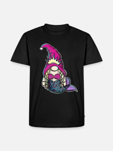 Mermaid Gnome Gnome - Men's Premium Organic T-Shirt - black