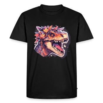 Dinosaur Trex Dinos Dinosaur Dino Baby - Men's Premium Organic T-Shirt - black - Front - Nico (187cm)